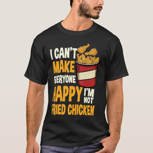 Fried Chicken Quote Kärlek Fast Food T Shirt (Framsida)