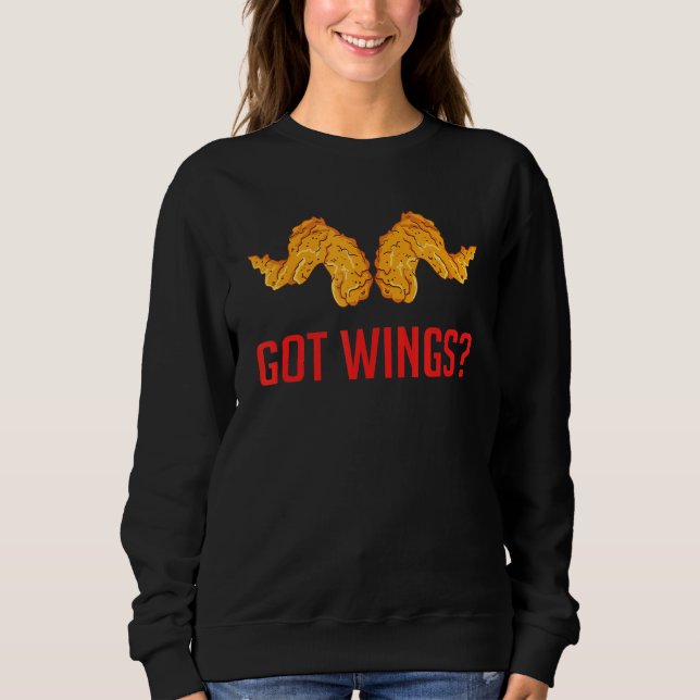 Fried Chicken Vinge Har Vingar T Shirt (Framsida)