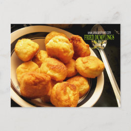 Fried Dumplings Johnny Cake Vykort