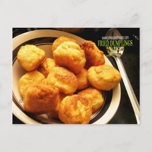 Fried Dumplings Johnny Cake Vykort