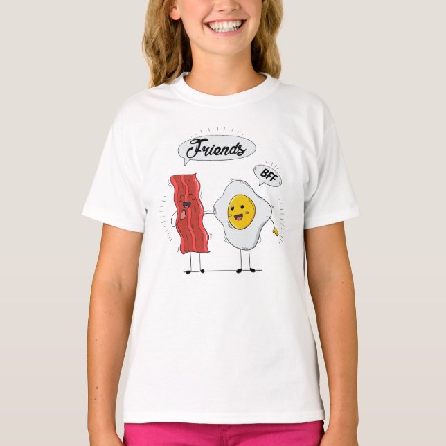 Fried Egg Best Friend T Shirt (Framsida)