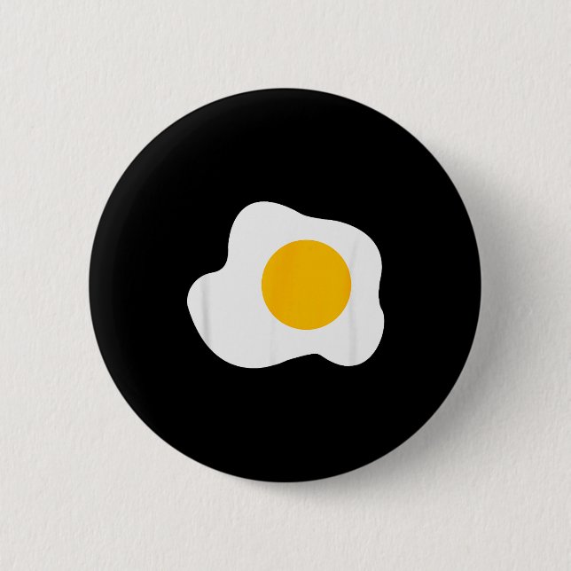Fried Egg Graphic Funny Breakfast Eggs Lover  Knapp (Framsida)