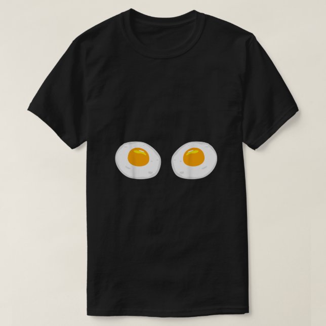 Fried Eggs Funny Bikini Costume Sunny Side Up Egg T Shirt (Design framsida)