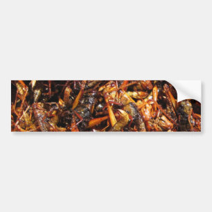 Fried Grashopper (Takkataen Thot), asiatisk mat Bildekal