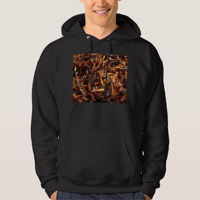 Fried Grashopper (Takkataen Thot), asiatisk mat Hoodie (Framsida)