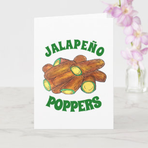 Fried Jalapeño Poppers Grönt Hett Jalapeno Pepper Kort