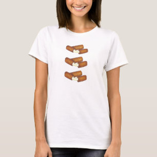 Fried Mozzarella Sticks Cheese Junk Food Foodie Tee