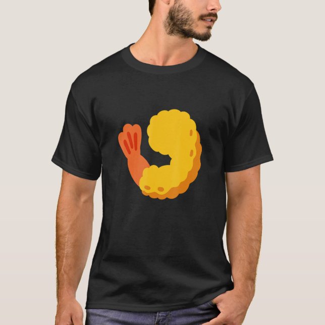 Fried räka Shrimp Tempura Prawn Costume T Shirt (Framsida)