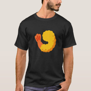 Fried räka Shrimp Tempura Prawn Costume T Shirt