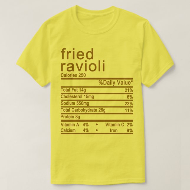 fried ravioli t shirt (Design framsida)