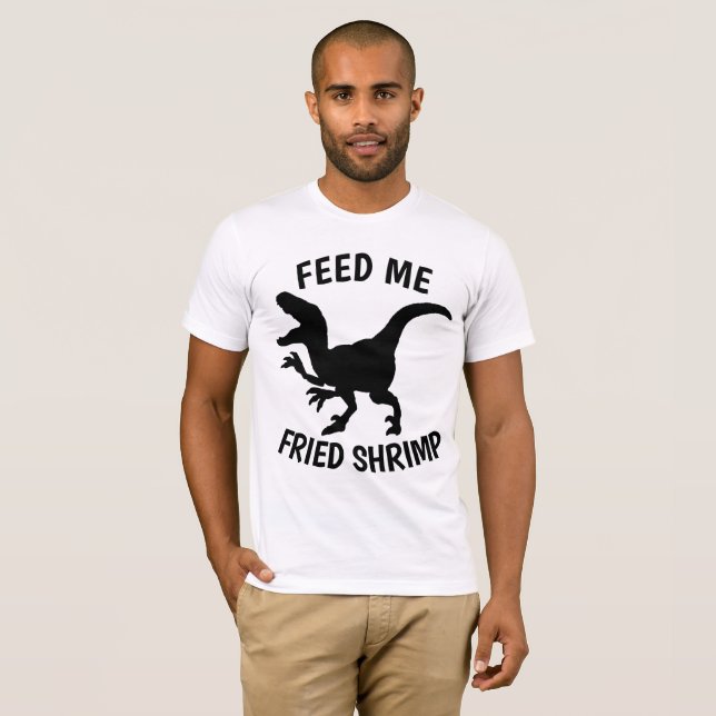 FRIED SHRIMP T-shirts, SHRIMP ÄLSKARE T Shirt (Hel framsida)
