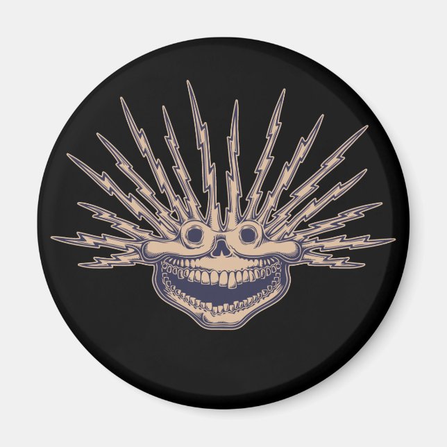 Fried Skull Magnet (Framsidan)