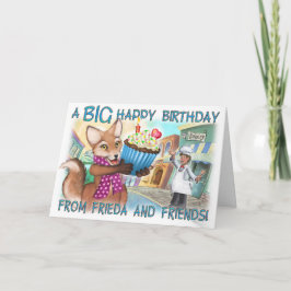 Frieda Svan Birthday Card Kort