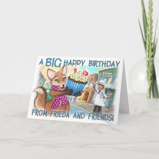 Frieda Svan Birthday Card Kort (Framsida)