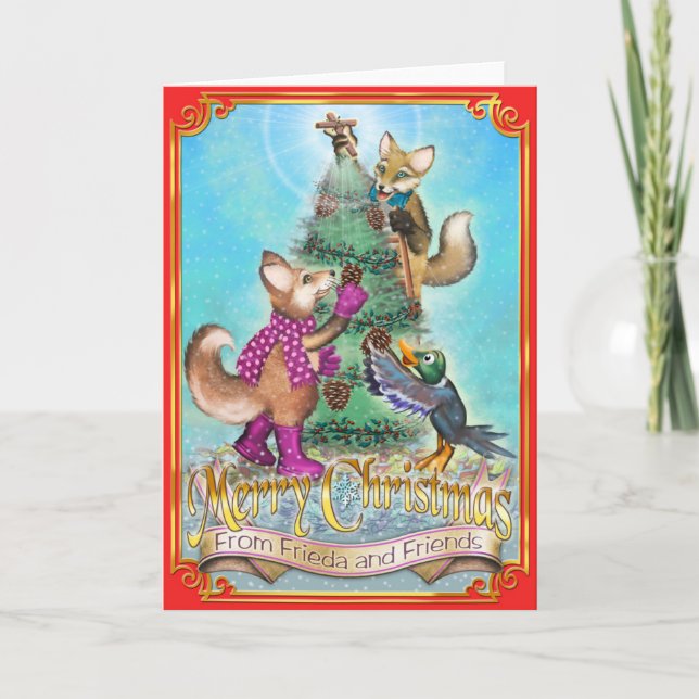 Frieda svanjulkort - Frieda & jack Helgkort (Framsida)