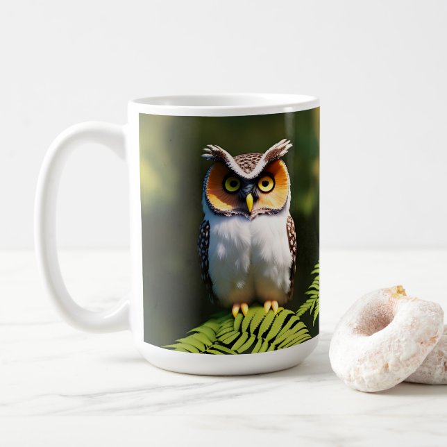 "Frieda the Screech Uggla: A Nocvalal Beauty" Kaffemugg (Med munk)