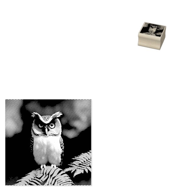 "Frieda the Screech Uggla: A Nocvalal Beauty" Stämpel (Stämplad)