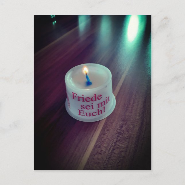 Friede sei mit Euch christliche Vykort (Framsida)