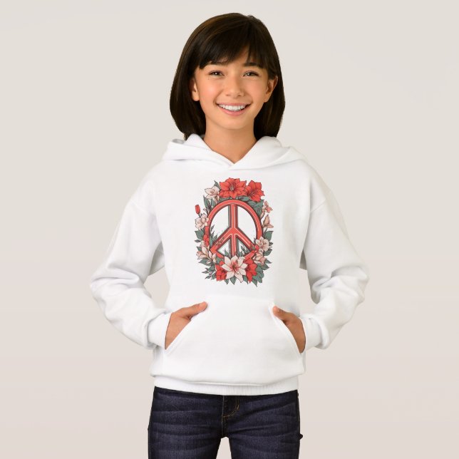 Friedenszeichen T Shirt (Hel framsida)