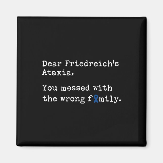 Friedreichs Ataxi Magnet (Framsidan)