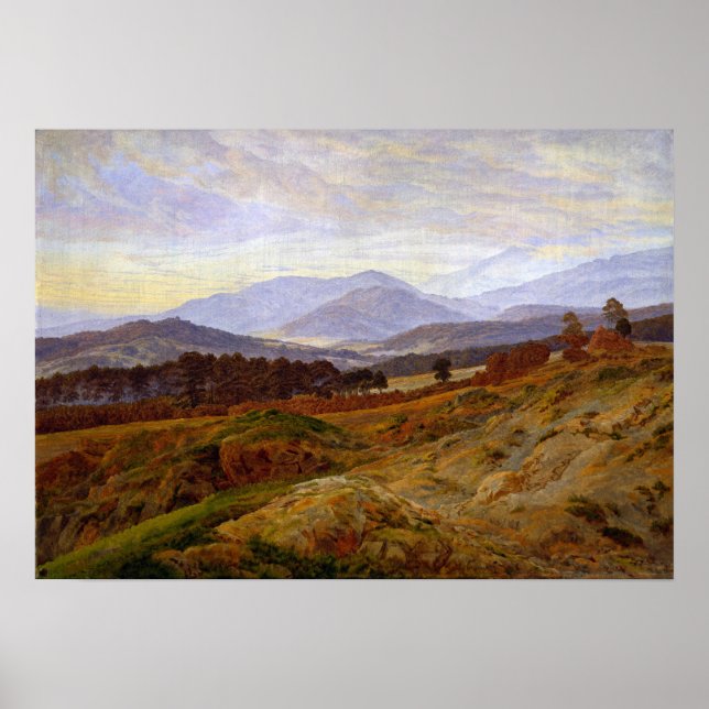 Friedrich - Berg I Giant Mountains Poster (Framsidan)