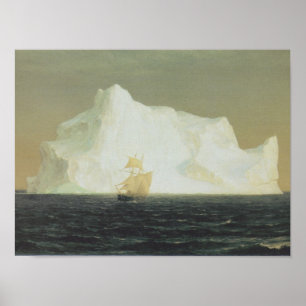 Friedrich Church Landcape-målning Poster
