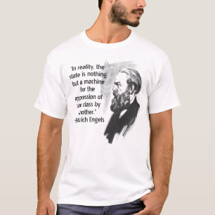 Friedrich Engels citationsteckenT-tröja T Shirt