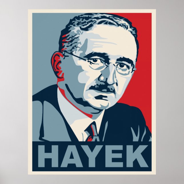 Friedrich Hayek Poster (Framsidan)
