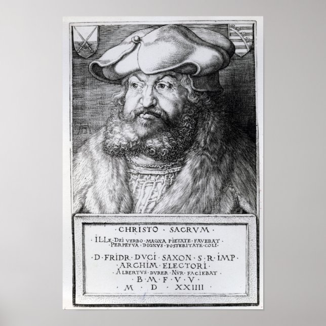Friedrich III, Sachsens väljare Poster (Framsidan)