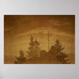 Friedrich - Kor i bergen 1805 Poster