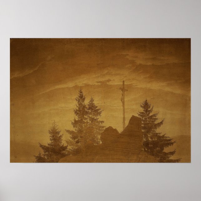 Friedrich - Kors i bergen 1805 Poster (Framsidan)