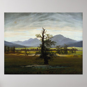 Friedrich - Lonely Träd Poster