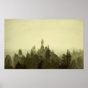 Friedrich - Madonnastatyn i bergen Poster