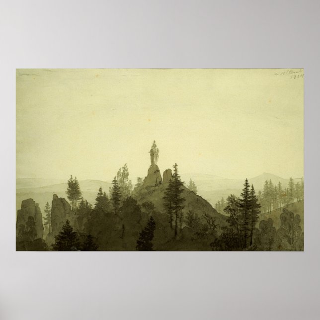Friedrich - Madonnastatyn i bergen Poster (Framsidan)