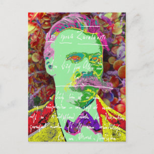 Friedrich Nietzche German Philosopher Existential Vykort