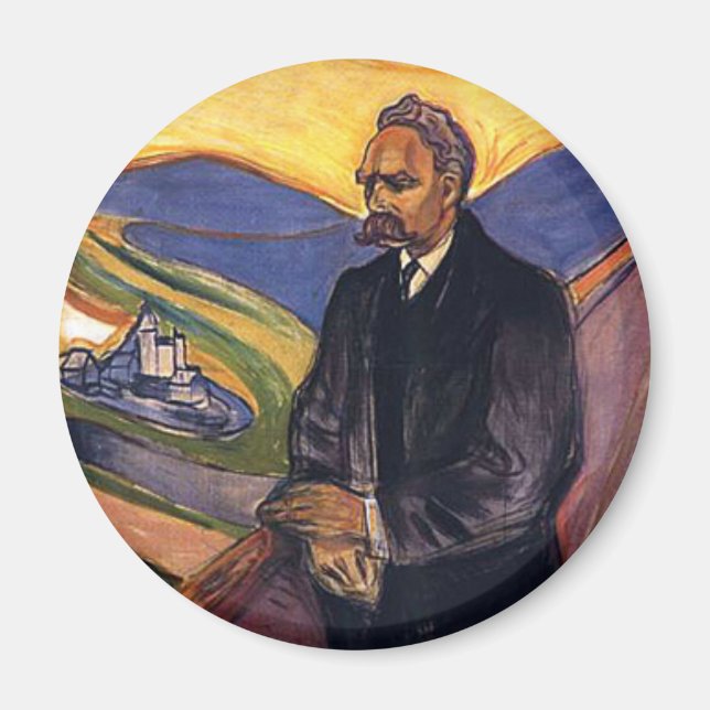 Friedrich Nietzsche Edvard Munch Magnet (Framsidan)
