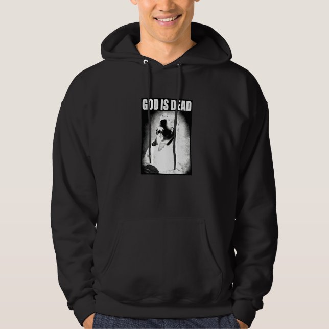 Friedrich Nietzsche Gud är död filosofi Gud är Hoodie (Framsida)