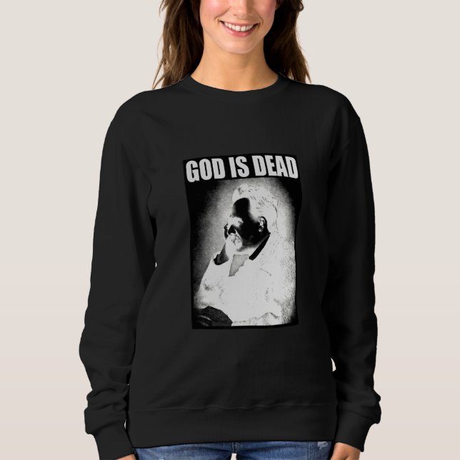 Friedrich Nietzsche Gud är död filosofi Gud är T Shirt (Framsida)