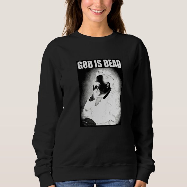 Friedrich Nietzsche Gud är död filosofi Gud är T Shirt (Framsida)