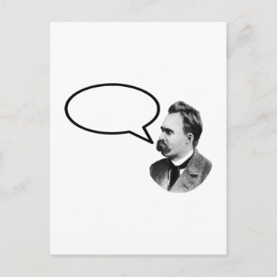 Friedrich Nietzsche Ord Bubble Black MUSEUM Za Vykort