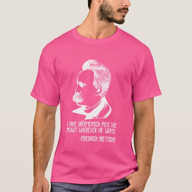 Friedrich Nietzsche Philosophy German Philosopher T Shirt (Framsida)