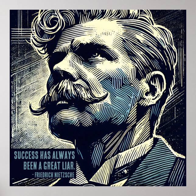 Friedrich Nietzsche Poster (Framsidan)