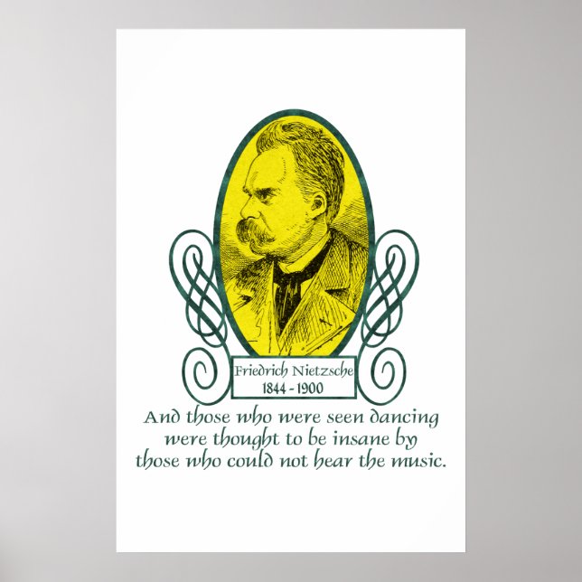Friedrich Nietzsche Poster (Framsidan)