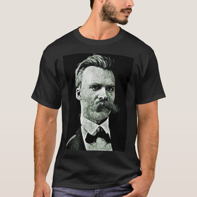 Friedrich Nietzsche T Shirt (Framsida)