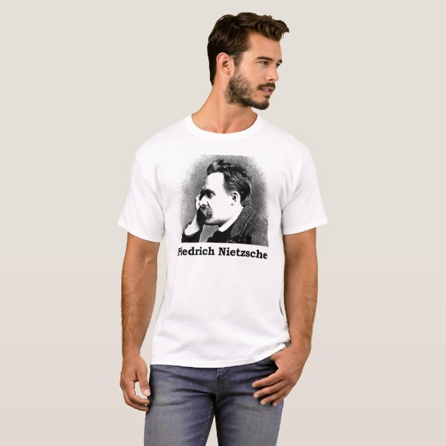 Friedrich Nietzsche T-tröja T Shirt (Hel framsida)