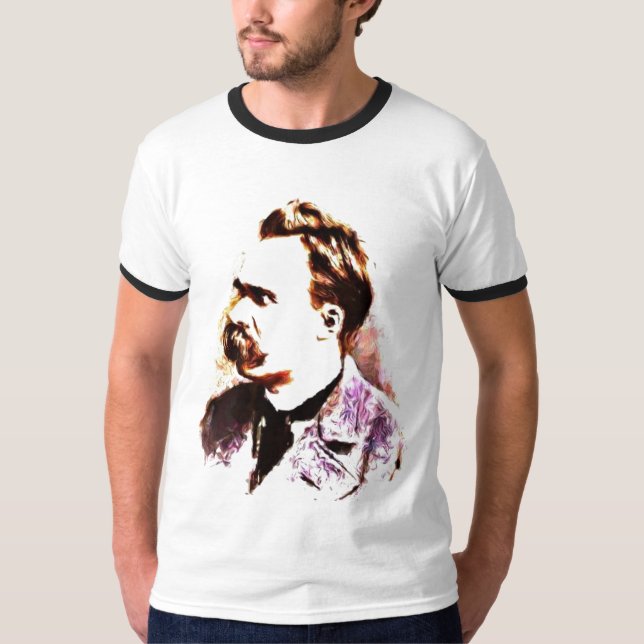 Friedrich Nietzsche Tee Shirt (Framsida)