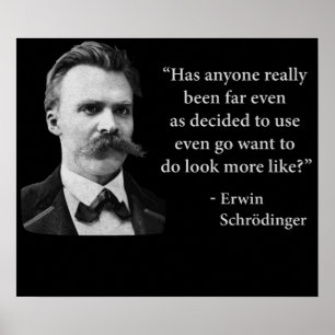 Friedrich Nietzsche trollcitationstecken Poster