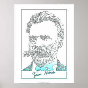 Friedrich Nietzsche. Tysk filosof [010] Poster