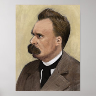 Friedrich Nietzsche, tysk filosofaffisch Poster
