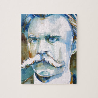 friedrich nietzsche - vattenfärgen porträtt pussel